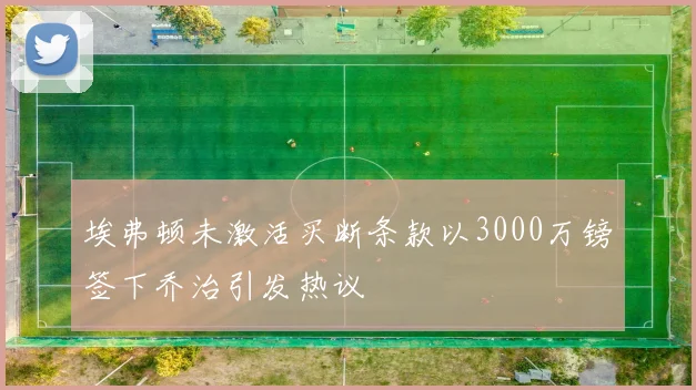 埃弗顿未激活买断条款以3000万镑签下乔治引发热议